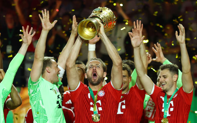 Kane hat-trick hands Bayern German Cup victory and domestic double