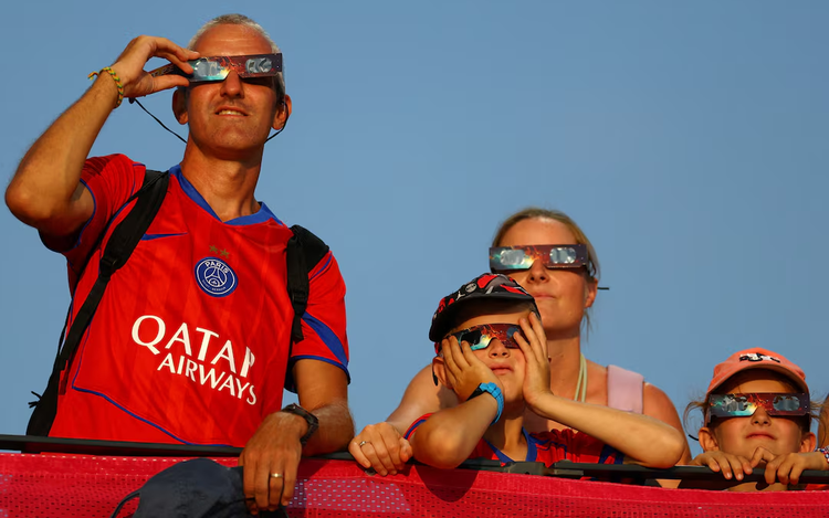 Total darkness, then sunset as full eclipse wows spectators in Spain