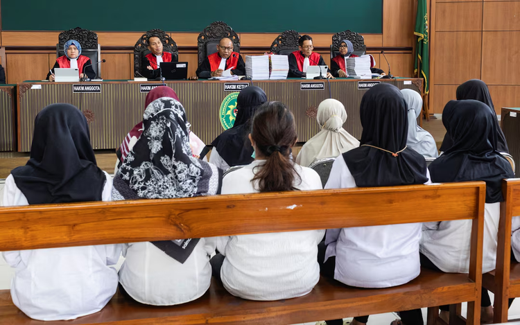 Indonesian court begins trial of daycare staffers in alleged child abuse case
