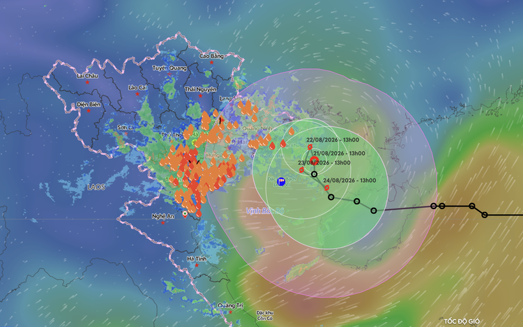 Tropical depression may bring over 500 mm of rain to 4 Vietnamese northern localities