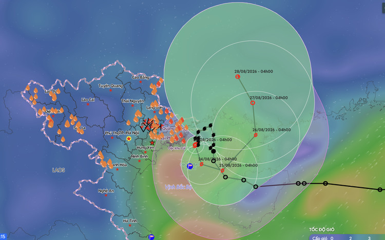 Storm Narra stalls off Vietnam northern coast, brings heavy rain to northeast