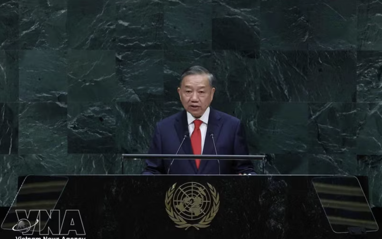 Top Vietnamese leader makes suggestions for managing global change at UNGA 81