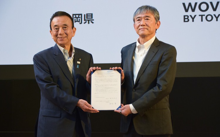 Woven by Toyota, Shizuoka Prefecture sign partnership pact