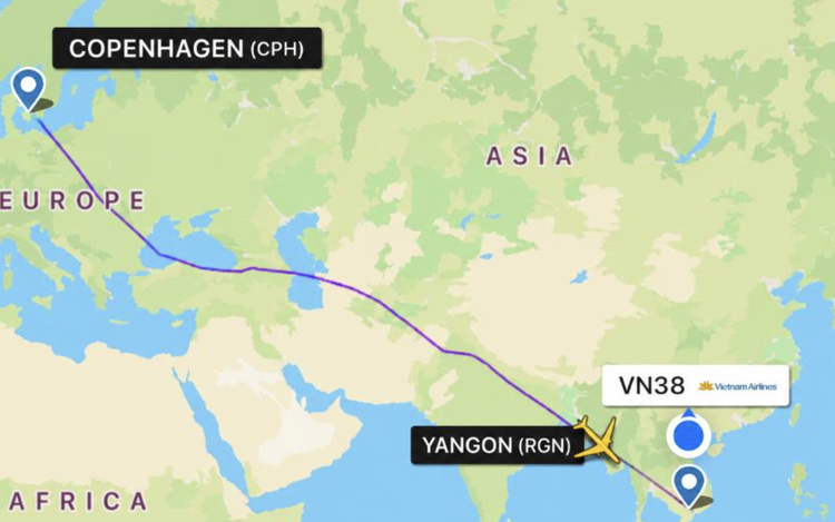 Woman gives birth on flight from Denmark to Ho Chi Minh City