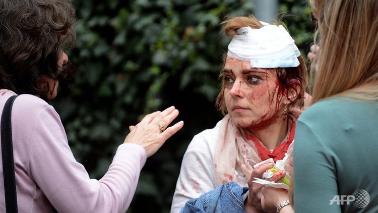 40 hurt in powerful blast in historic Prague