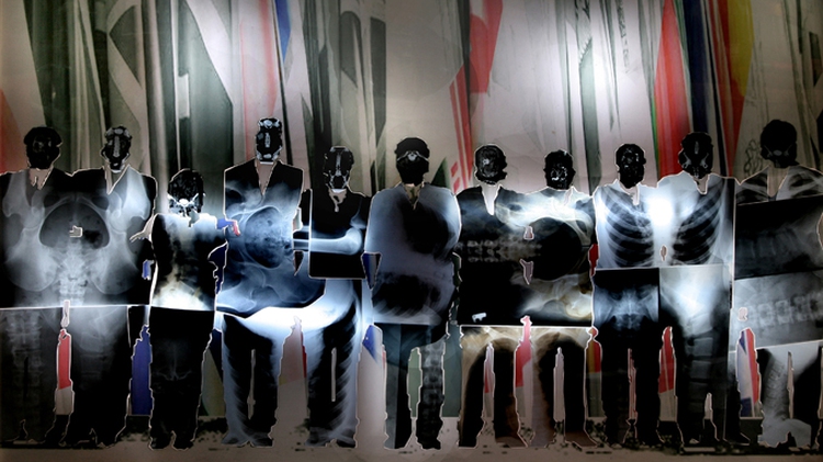 Pictures created from X-ray images