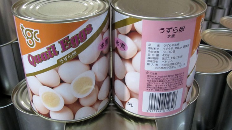 Vietnam ships first batch of canned quail eggs to Japan