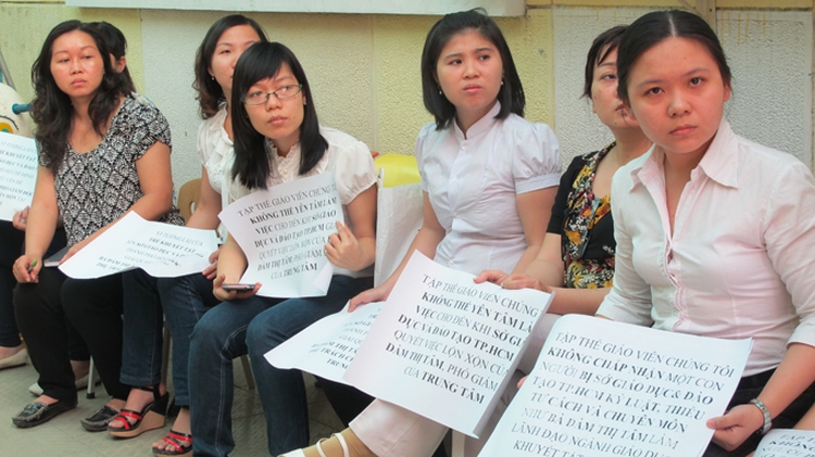HCMC teachers strike to demand removal of rehabilitation center leader