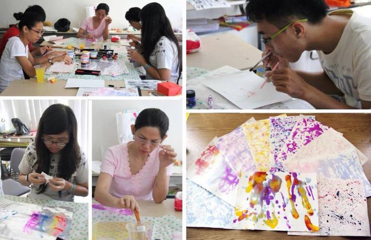 Creative art classes in Vietnam hub bring joy to adults, children