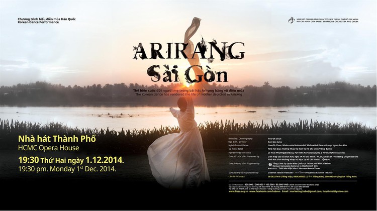 Korean dance troupe to perform folk tunes in ‘Arirang Saigon’ next month