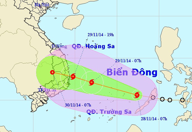 Storm Sinlaku likely to hit south-central Vietnam over weekend
