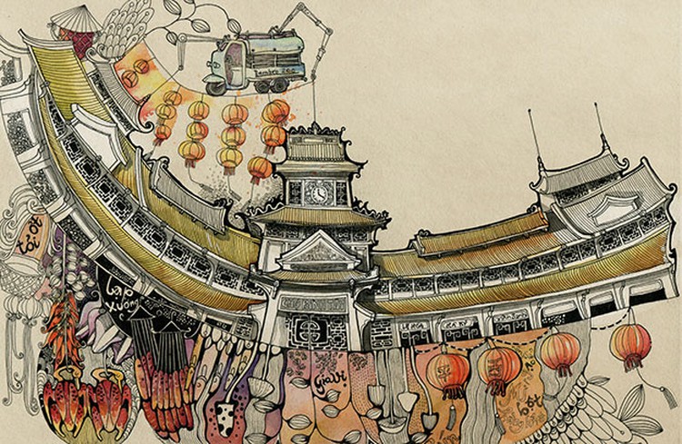 Young architect to release bilingual sketch book on old-time Saigon