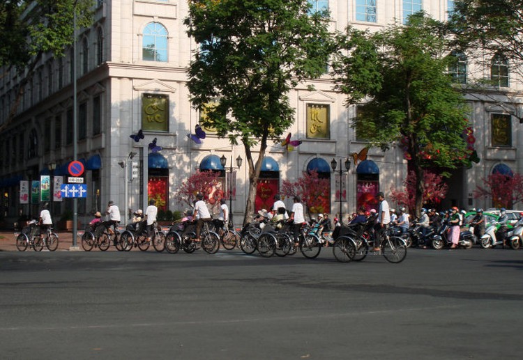 Saigon drivers in compliance with traffic laws (photos)