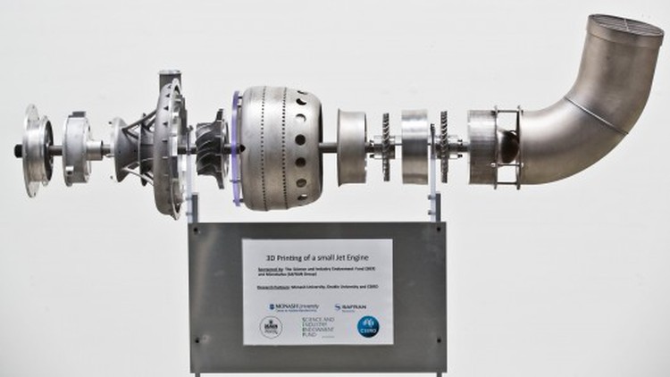 Australian researchers unveil world's first 3D printed jet engine