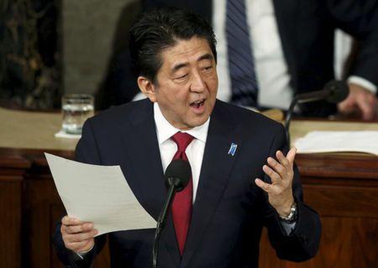 Abe voices 'repentance' on WW2, touts Japan's new security role