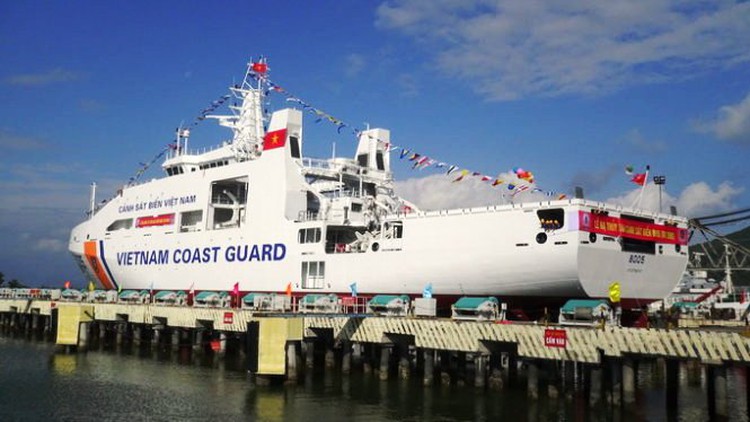 Vietnam launches most advanced coast guard vessel