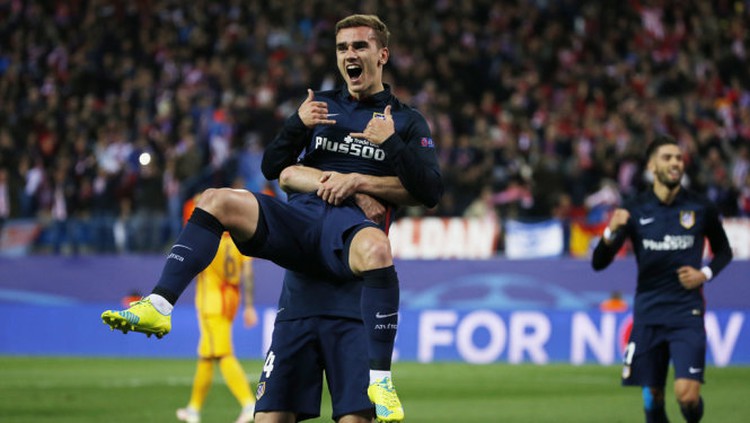 Atletico reach semis as Griezmann double knocks out Barca