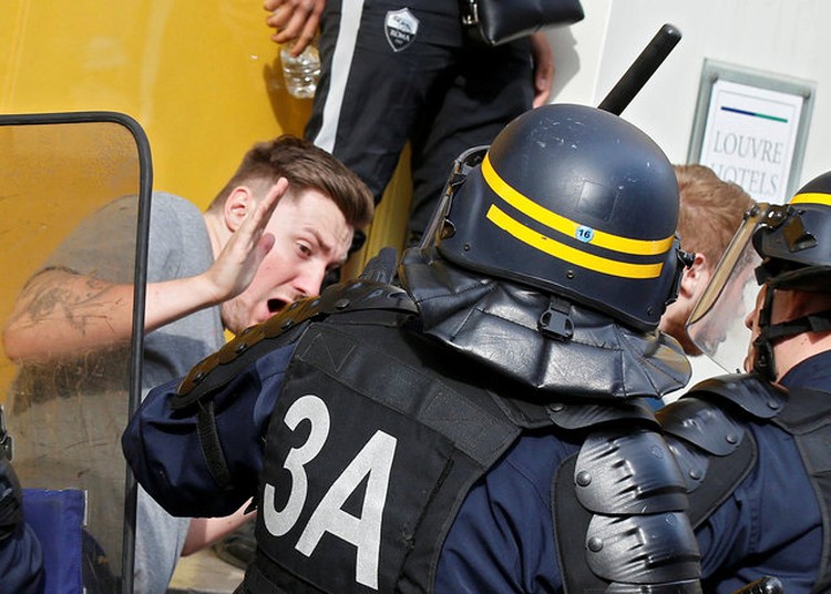 French police arrest 36 after clashes with England fans