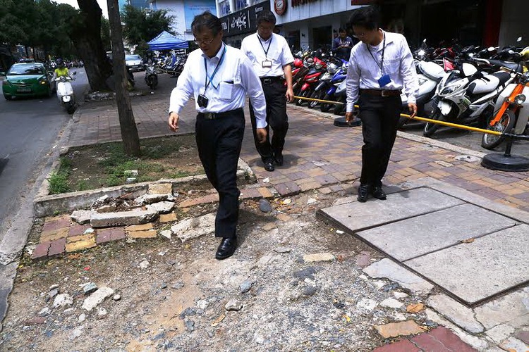 Pavements heavily damaged in Ho Chi Minh City