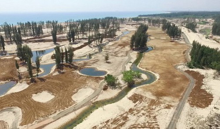 Protection forest illegally cleared for golf course, resort in south-central Vietnam