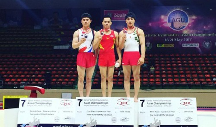 Vaulter wins Vietnam’s first ever gymnastics gold at Asian championships