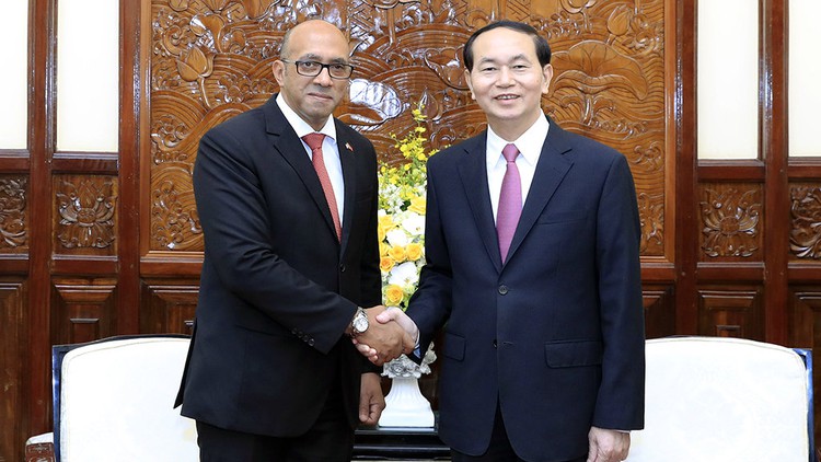 State President Tran Dai Quang receives Cuban Ambassador to Vietnam
