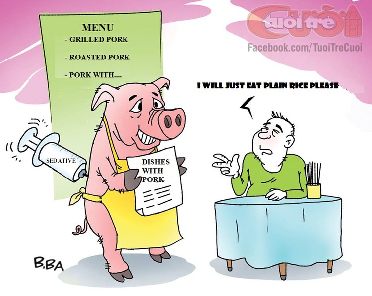 Cartoon: Sedated Pork in Vietnam