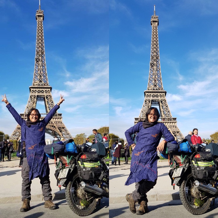 Vietnamese motorcyclist finishes Vietnam-France in 150 days