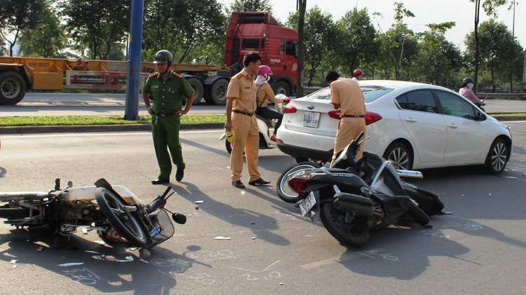​​Nearly 83% of road accidents in Saigon involve motorbikes
