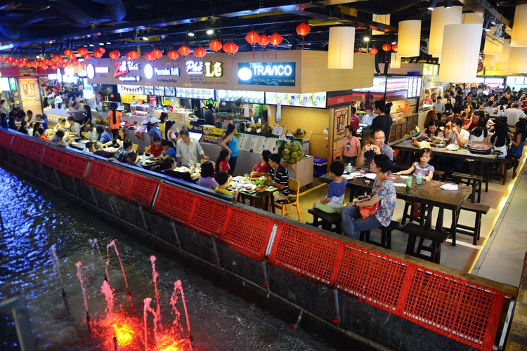 Experience diverse Asian cuisine at Saigon underground trade center
