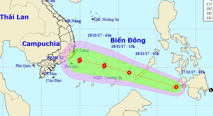 Tropical depression approaching East Vietnam Sea, likely to become storm