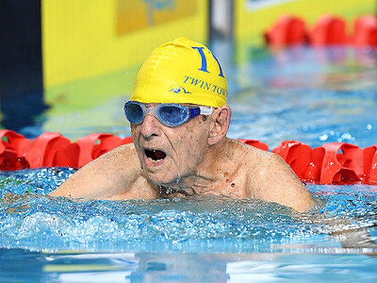 Australian 99-year-old smashes age world record in pool