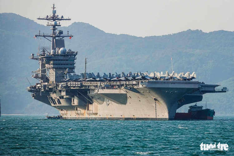 Aircraft carrier USS Carl Vinson wraps up landmark Vietnam visit