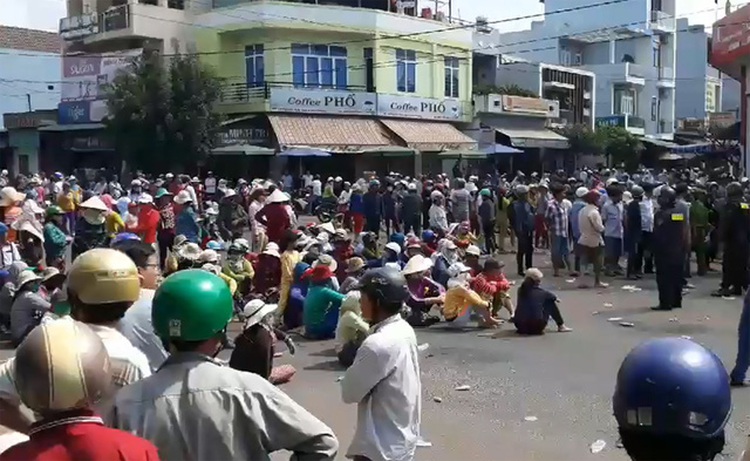 Locals occupy Vietnam’s lifeline highway to protest polluting factory project