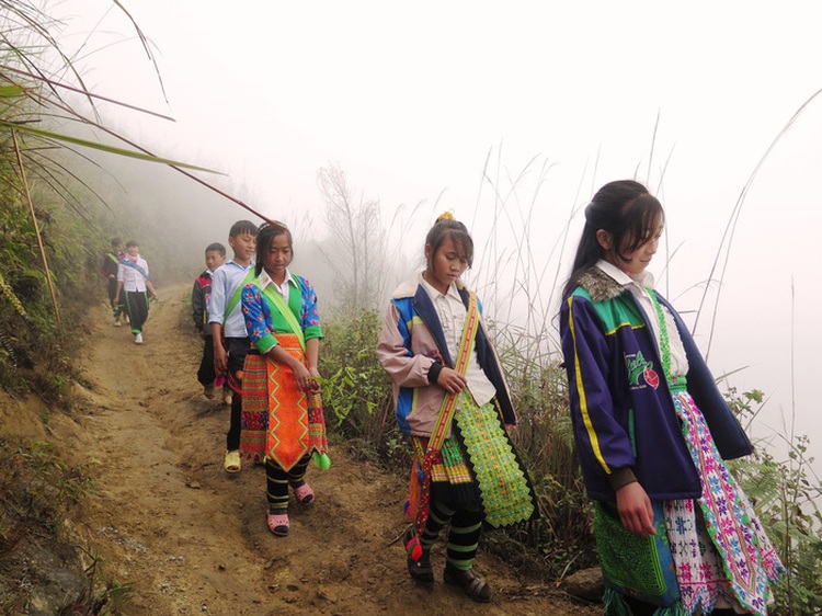 Uphill both ways: Vietnamese students brave jungles, snakes for a shot at education