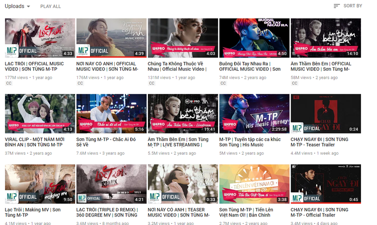 Young Vietnamese pop singer sets record for scoring 1 million YouTube views in 18 minutes