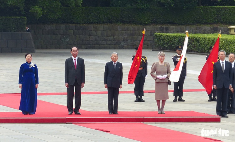 Vietnamese president welcomed by Japanese Emperor, Empress in Tokyo