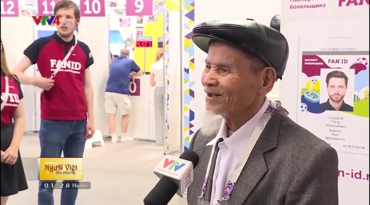 95-year-old Vietnamese man oldest fan at 2018 World Cup in Russia