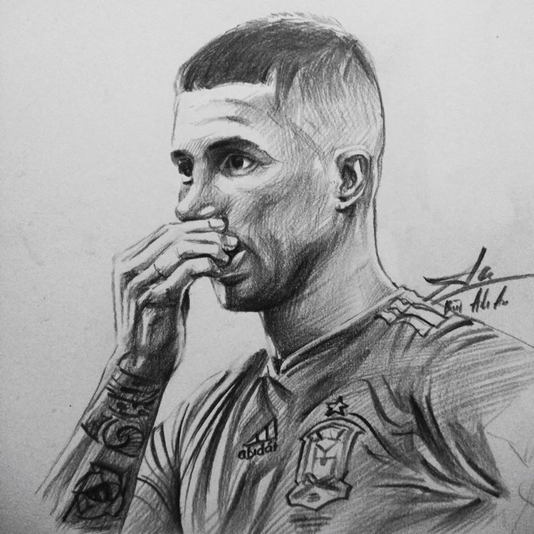 ​Vietnamese twenty-something draws striking portraits of World Cup stars
