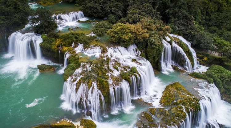 Check out these aerial photos of Vietnam’s Ban Gioc Waterfall