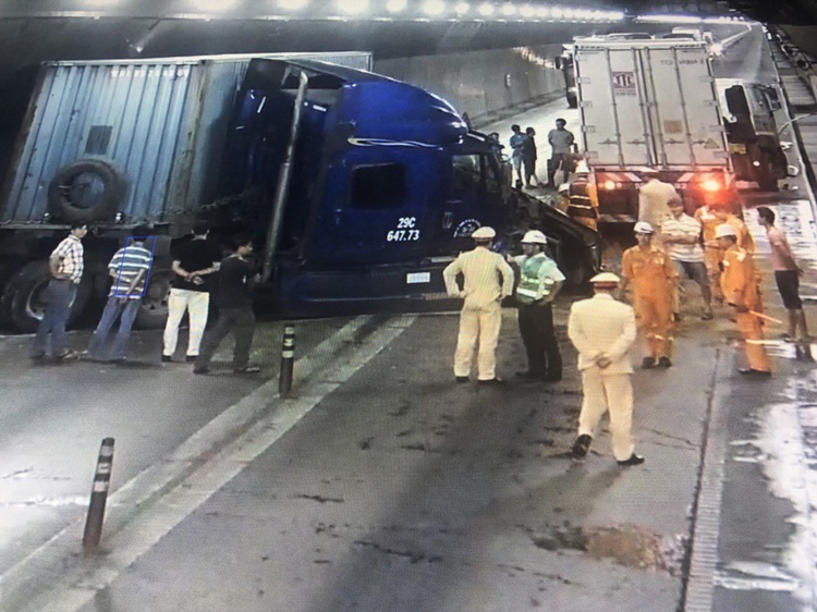 Traffic through Vietnam’s longest road tunnel disrupted after head-on truck collision