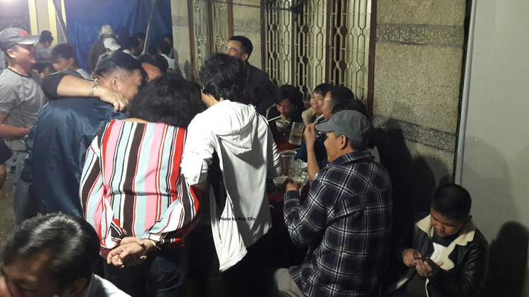 New Year’s Eve in an alley in Vietnam