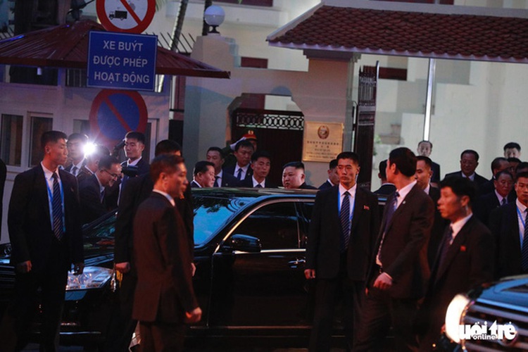 North Korea's Kim begins Hanoi trip by visiting embassy
