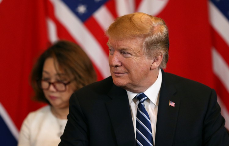 Trump in 'no rush" for deal with N.Korea's Kim on second day of summit