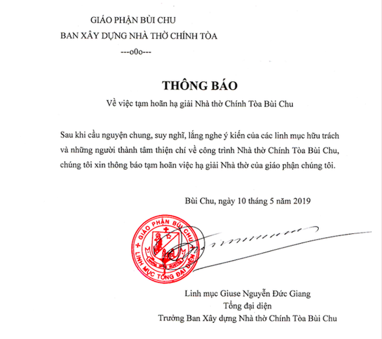 In Vietnam, disassembly of 134-year-old church postponed indefinitely after outcry