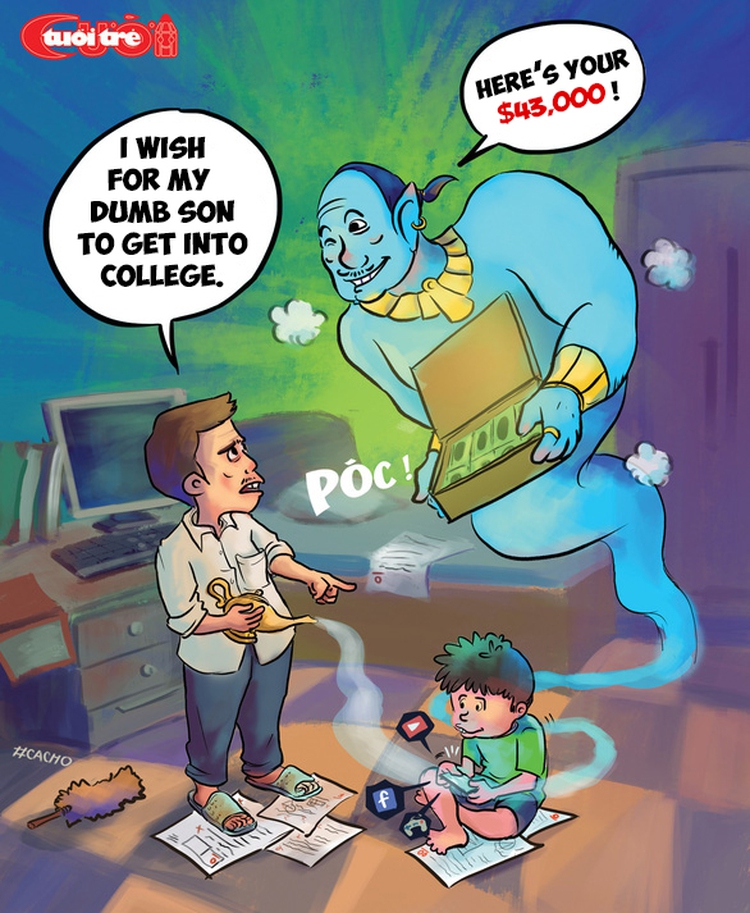 Cartoon: Aladdin's Genie works his magic in Vietnam