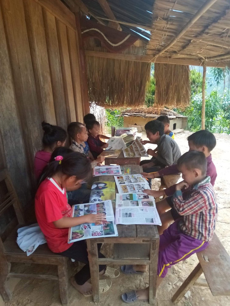 Mini-library for summer in Vietnam's mountainous region
