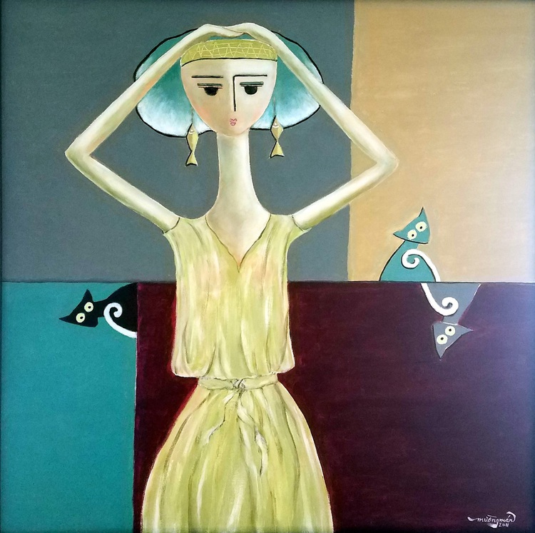 Vietnamese poet fulfills dream of having own art exhibition at age 72
