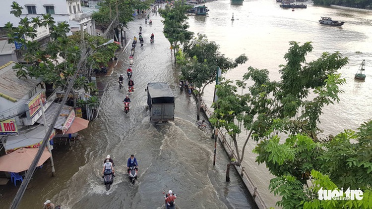 Cold spell to chill northern Vietnam, while high tide sinks southern localities
