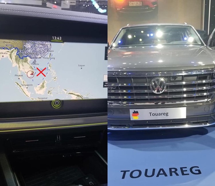 Volkswagen cars with illicit ‘nine-dash line’ maps displayed at Vietnam Motor Show
